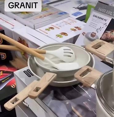šoljice: Granitni set posuđa za kuvanje i prženje - Materijal: granitni — 1