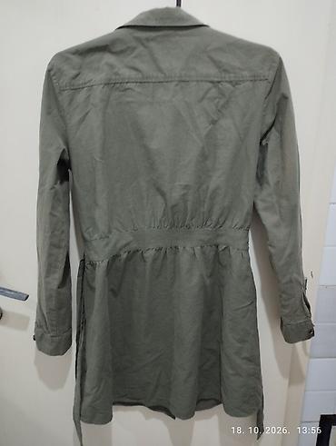 tunike prodaja: Odlična H&M maslinasto zelena košulja-haljina / vl 38 sa — 8
