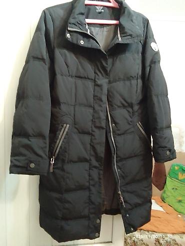 Kurtkalar: Qadın uzun qış gödəkçəsi – qara rəng - Model: quilted/pufik tipli — 1