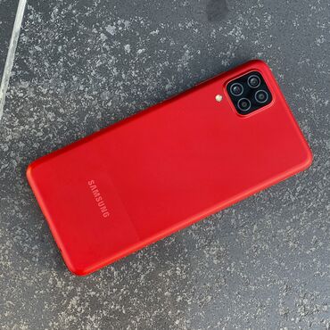 номер симка: Samsung Galaxy A12, цвет - Красный, 2 SIM