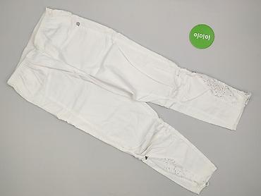 biale mom fit: Spodnie 3/4 damskie, rozmiar S — 2