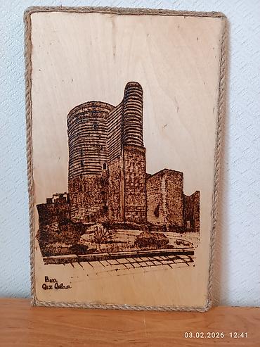 qapı şəkilləri: Məhsul: Əl işi piroqrafiya (taxta üzərində yandırma) tablolari dəsti — 2