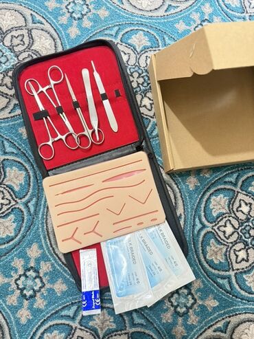 набор для выжигания по дереву: Набор для отработки хирургического шва Состав: - Силіконовая шовная