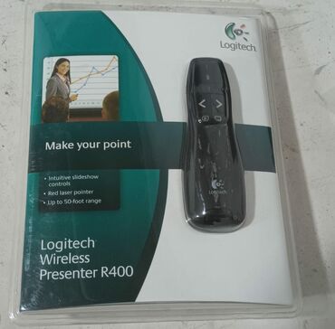 Digər ehtiyat hissələri: Logitech R400 Wirelless Presenter. Yenidir orginaldir .Uzaqdan slayd
