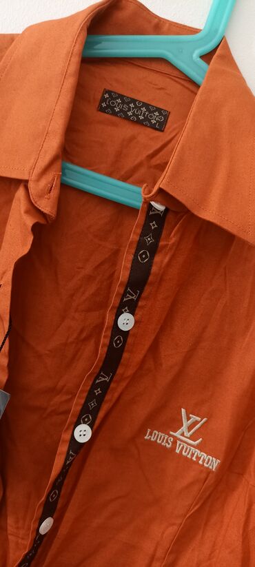 Košulje: Louis Vuitton, L (EU 40), Pamuk, Jednobojni, bоја - Narandžasta