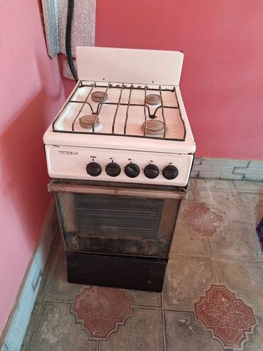qaz plita: Плита Газовая, Отдельностоящая, 4 конфорки, Б/у