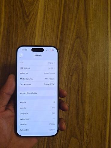 i̇phone: IPhone 16 Pro, 128 GB, Ağ — 6