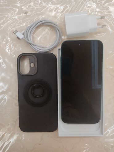 Apple iPhone: IPhone 16 Plus, 256 GB, Blue Titanium, Zəmanət, Barmaq izi, Face ID