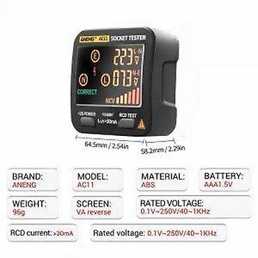 Multimetri: ANENG AC11 – digitalni tester utičnica - Višenamenski tester za brzu — 26