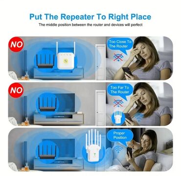 Modemlər və şəbəkə avadanlıqları: Wifi siqnal guclendiriciler OEKE firmasi 1200Mbps Dual Band Wi-Fi — 11