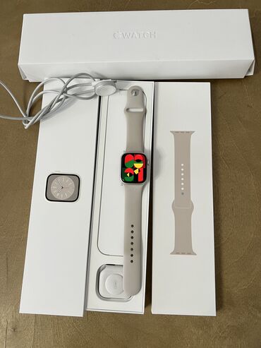 apple watch 44 mm: Продаю Apple Watch 8 41, состояние идеальное, без царапин, 23000