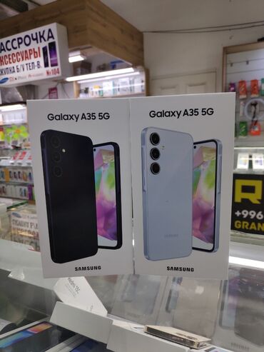 Xiaomi: Samsung Galaxy A35, Новый, 256 ГБ, цвет - Черный, В рассрочку, 2 SIM