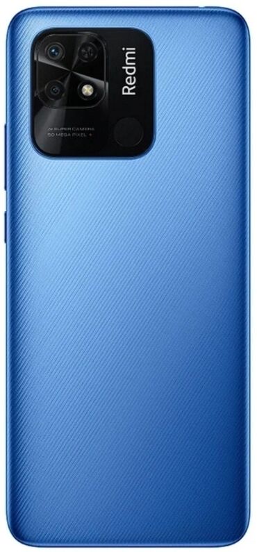 рация motorola: Redmi, Redmi 10C, Б/у, 64 ГБ, цвет - Синий, 2 SIM