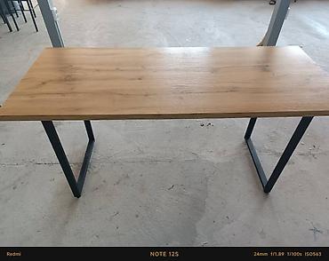 study table: Лаконичный прямоугольный стол в стиле лофт. - Столешница: ЛДСП с — 3