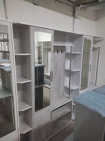 standing mirror: Прихожая модульная с зеркалом и открытыми полками - Комплектация: - — 6