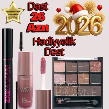 Kosmetika dəstləri: Faberlic brendindən 2026 üçün hədiyyəlik dəstlər 1) Makiyaj dəsti – — 1