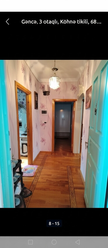 Köhnə tikili: Gəncə, 3 otaqlı, Köhnə tikili, 68 kv. m — 1