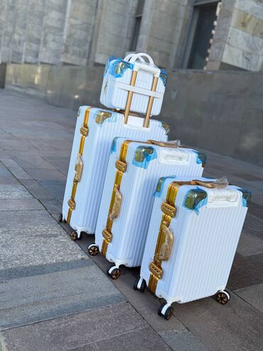 Чемоданы: Чемоданы фабрики "Kobe" - Материал ABC + полиэстер крепкая оболочка — 20