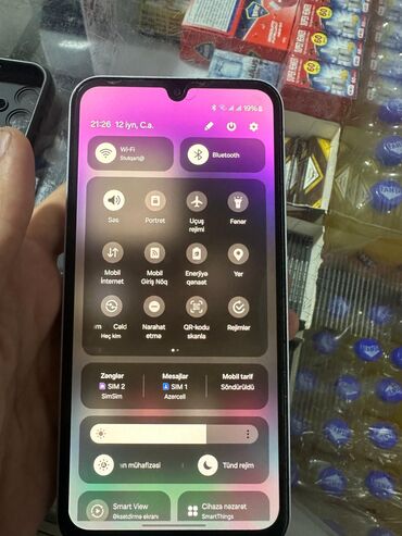köhnə telefonlar: Samsung Galaxy A15, 128 GB, rəng - Ağ, Zəmanət, Düyməli, Sensor