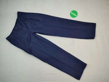 Spodnie: Spodnie, S (EU 36), wzór - Jednolity kolor, kolor - Niebieski