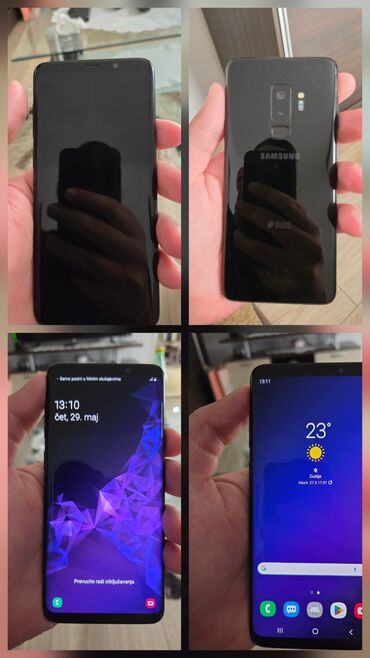 eksterni punjac: Samsung Galaxy S9 Plus, 64 GB, bоја - Crna, Garancija, Otisak prsta, Bežični punjač