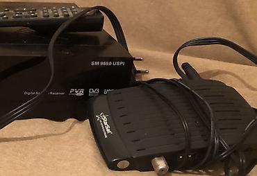tv box mini: Rəqəmsal peyk qəbuledicisi dəsti Xüsusiyyətlər: - Model: SM 9650 USPI — 1