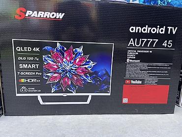smart tv g7000: Телевизор Sparrow AU777 45" — Android TV с QLED‑матрицей 4K Основные — 1