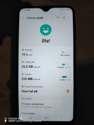 samsung a10 2019 qiymeti: Samsung Galaxy A10, 32 GB, rəng - Göy, Sensor, İki sim kartlı, Face ID