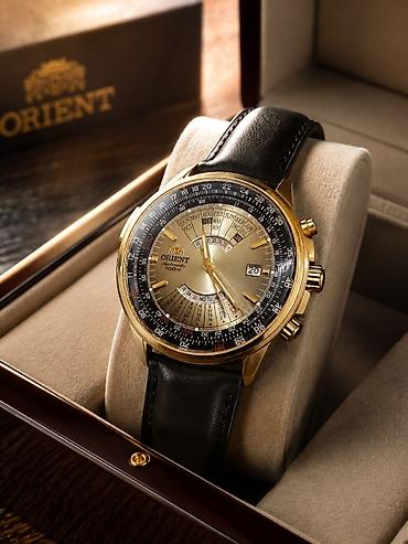 Классические часы: ORIENT Automatic 100 m — многофункциональные мужские часы с фирменным — 1