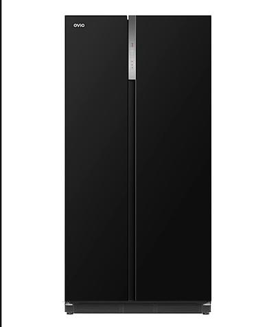 Холодильник OVIO ORF- 535BG, черный стеклянный фасад Общий объем
