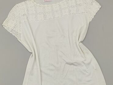 białe t shirty plus size: T-shirt, L, stan - Dobry