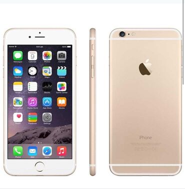 Apple iPhone: IPhone 6 Plus, Б/у, 64 ГБ, Золотой, Чехол, Кабель, 86 %