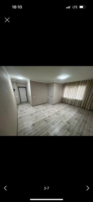 арзан квартира ош базар: 1 комната, 30 м², Хрущевка, 1 этаж, Евроремонт