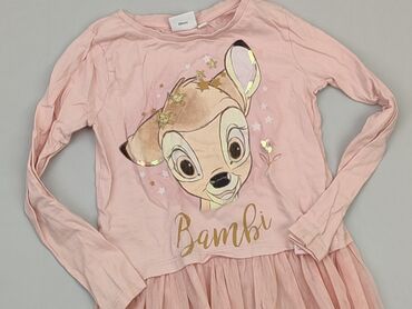 różowa neonowa bluzka: Bluzka, Disney, 8 lat, 122-128 cm, stan - Dobry