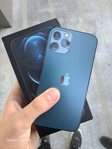 телефон fly iq440: IPhone 12 Pro, 128 GB, Pacific Blue, Face ID