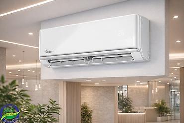 кондиционер 24в: Сплит-система, Midea, Новый, 50-70 м², Инверторный — 1