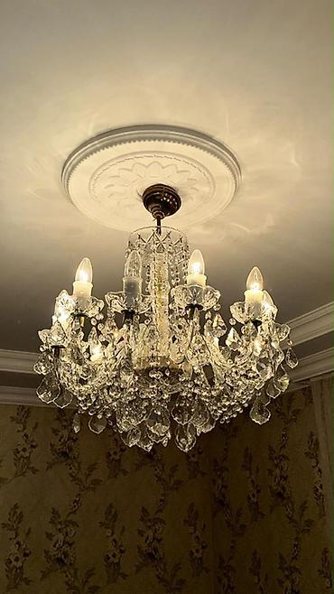 çilçıraq modelləri: Çılçıraq, 10 və daha çox lampa, Xrustal — 2