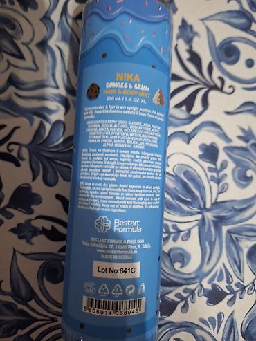 prsluk prevrnuta koza: NIKA Cookies & Cream – mirisni sprej za kosu i telo, 250 ml (8.4 — 2