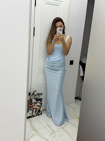 zara hm: Вечернее платье, Русалка, Длинная модель, Атлас, Корсет, S — 4