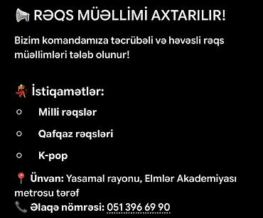 evde online is: Bizim komandamıza təcrübəli və
həvəskar rəqs müllomi yələb olunur — 1