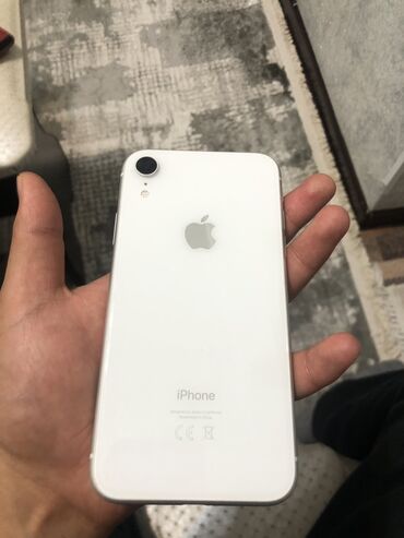 iphone 8 токмок: IPhone Xr, Колдонулган, 128 ГБ, Ак, Куту, Каптама, 74 %