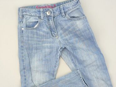 spodnie jeans jasne: Spodnie jeansowe, Next, 7 lat, 122, stan - Dobry