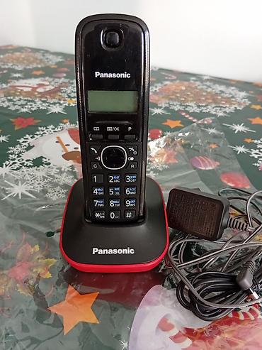 Məişət texnikası: Panasonic simsiz ev telefonu + baza stansiyası - Rəng: qara ön panel — 3