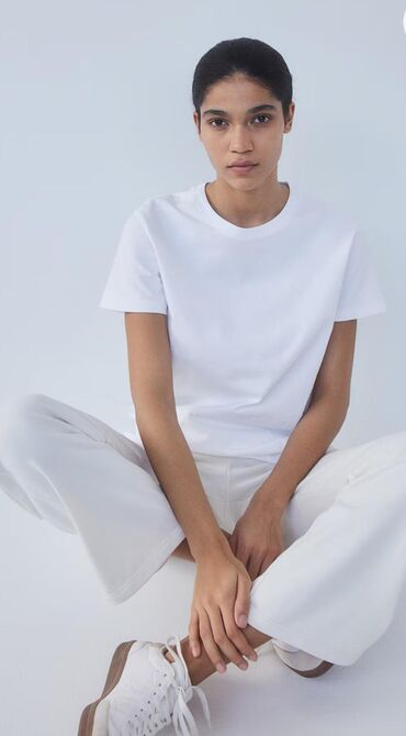 бюстгальтер с открытой спиной: Футболка, Оверсайз, H&M, Жаңы, M