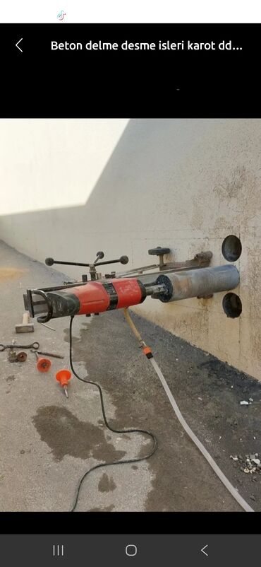 Beton işləri: Beton kəsimi və deşmə xidməti - Armaturlu/armatursuz beton, monolit — 7