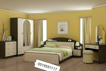 Yataq otağı dəstləri: İkinəfərlik çarpayı, Dolab, Termo, 2 tumba, Azərbaycan, Yeni — 15