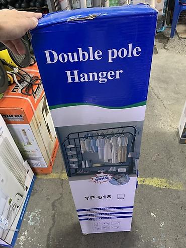 Вешалки: Двухрядная напольная вешалка для одежды YP-618 (Double Pole Hanger) — 1