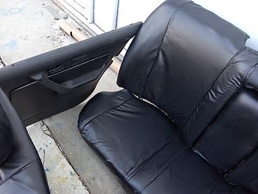 Двери и комплектующие: Кожаные сидение и карты от бмв е 34 салон е 34 черное — 11
