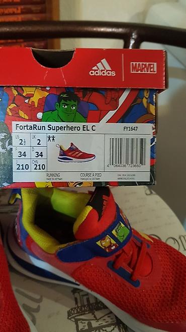 Детская обувь: Кроссовки Adidas Marvel 34р оригинал 100% Яркие, стильные, удобные — 4