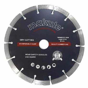 baltalar: Makute Almaz Disk (180/22 mm) – Turbo (Kəsikli) Beton və Daş Kəsən — 1